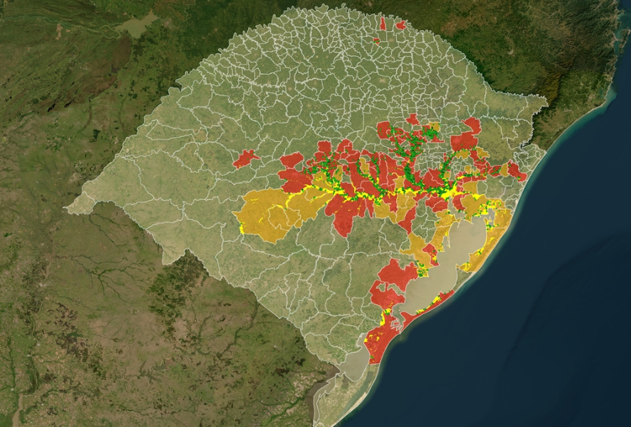 Micro notícia: Enchentes que atingiram o Rio Grande do Sul no mês de maio atingiram 21,5 mil imóveis rurais